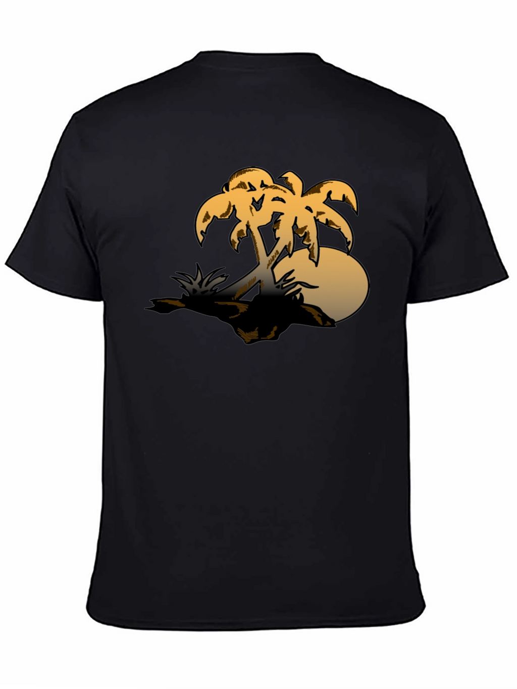 Tropical Palm Tree Graphic Tee - Sunset Island Vibes