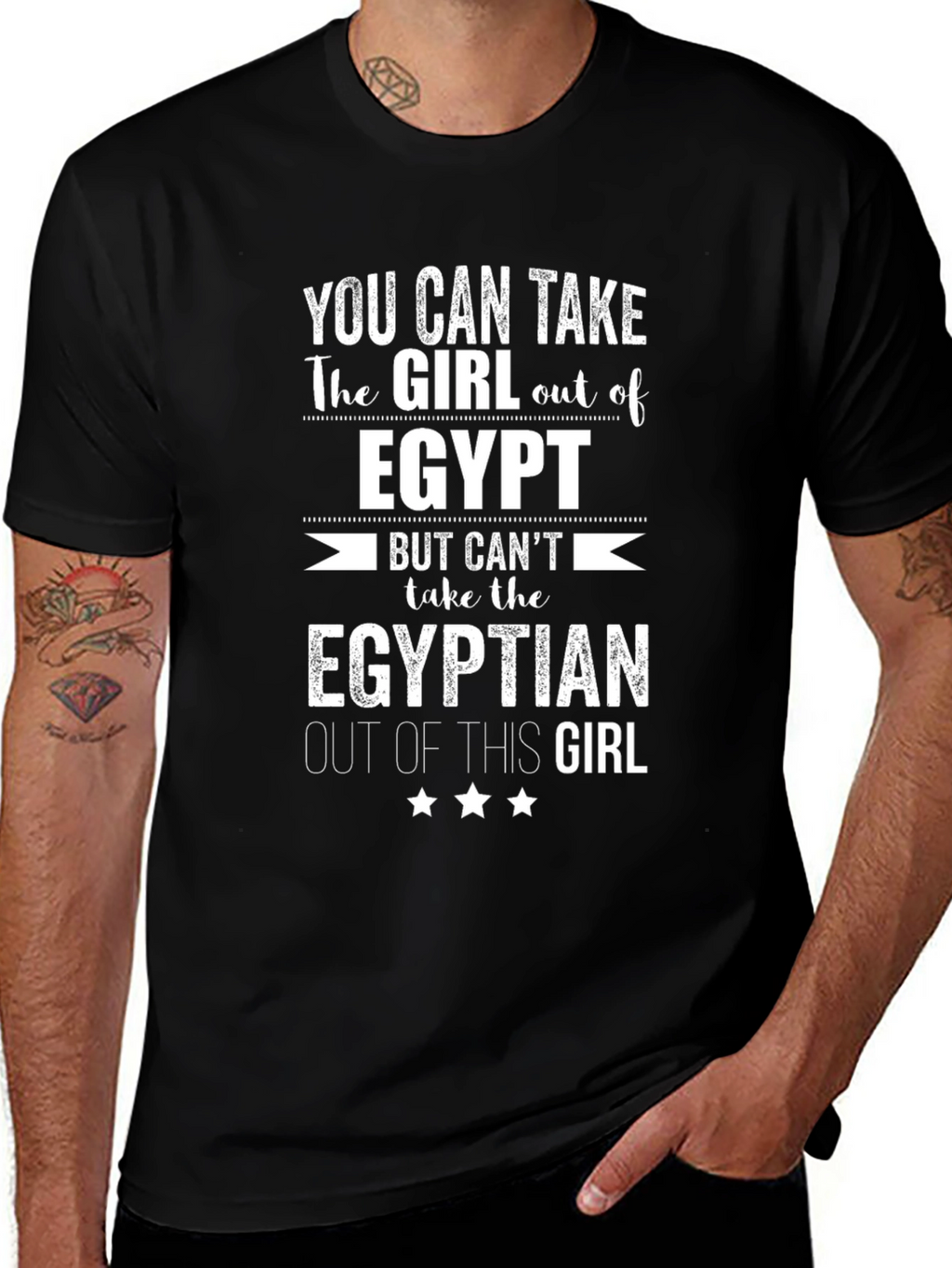 Egypt Pride Graphic T-Shirt - Egyptian Girl