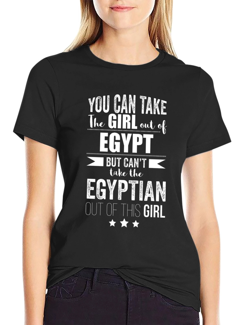 Egypt Pride Graphic T-Shirt - Egyptian Girl