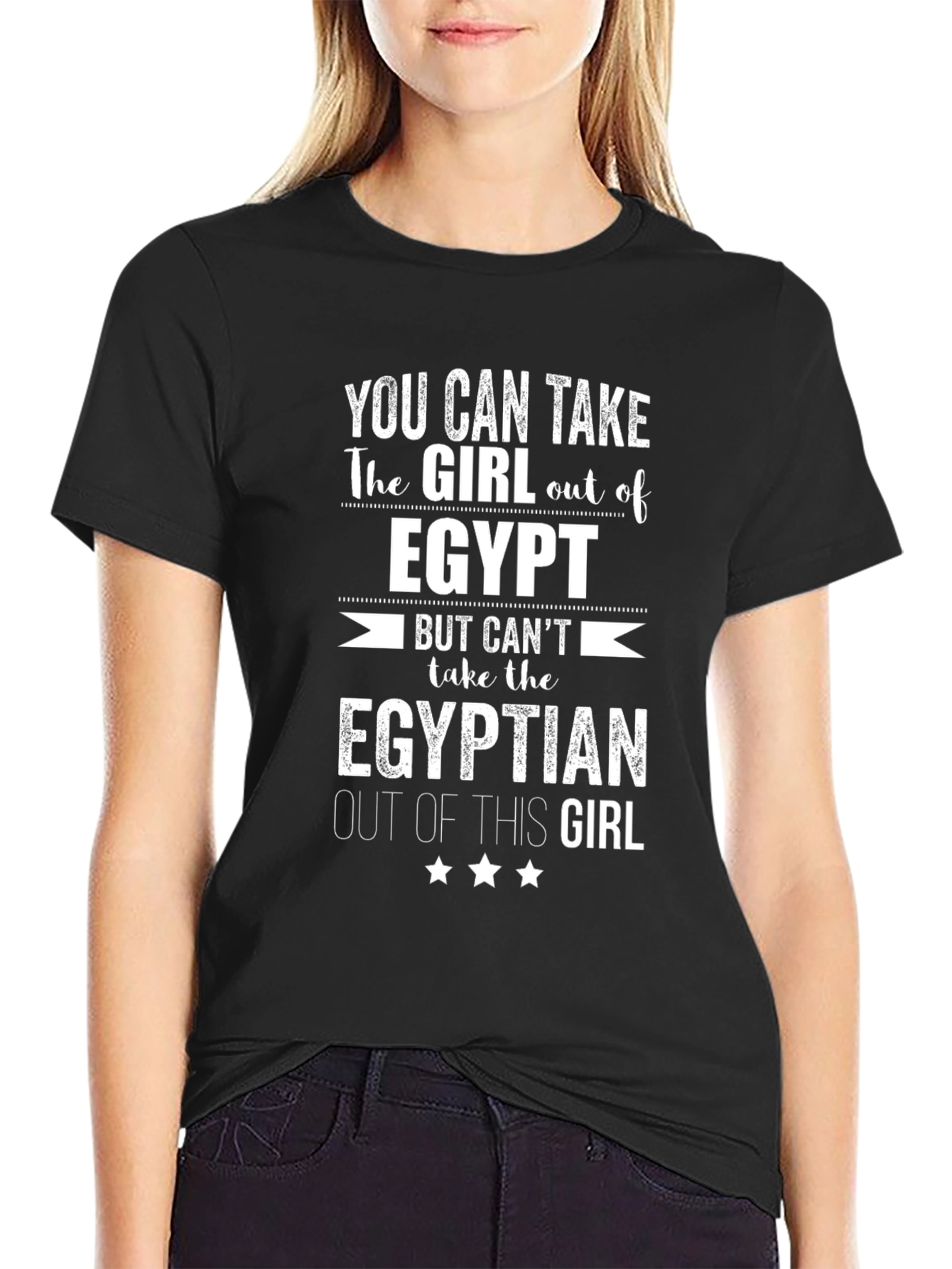 Egypt Pride Graphic T-Shirt - Egyptian Girl