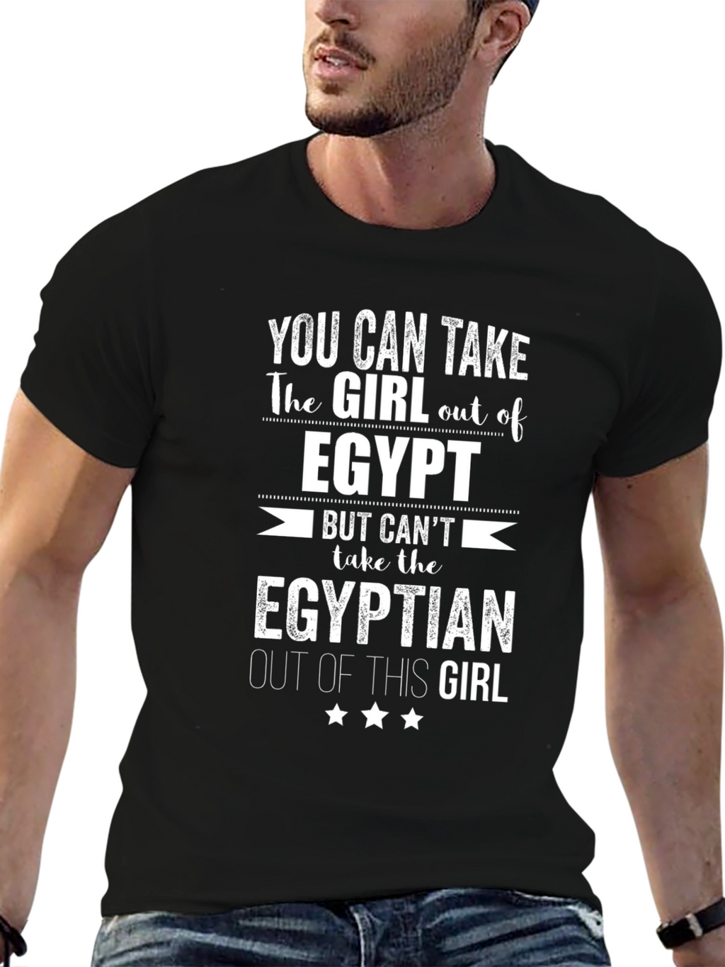 Egypt Pride Graphic T-Shirt - Egyptian Girl