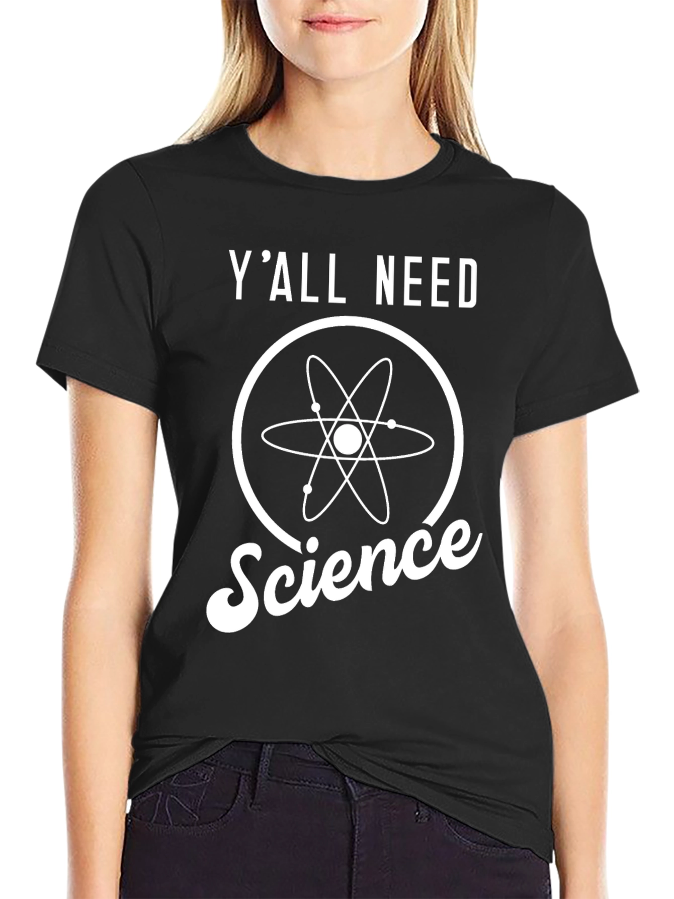 Yall Need Science Black T-Shirt