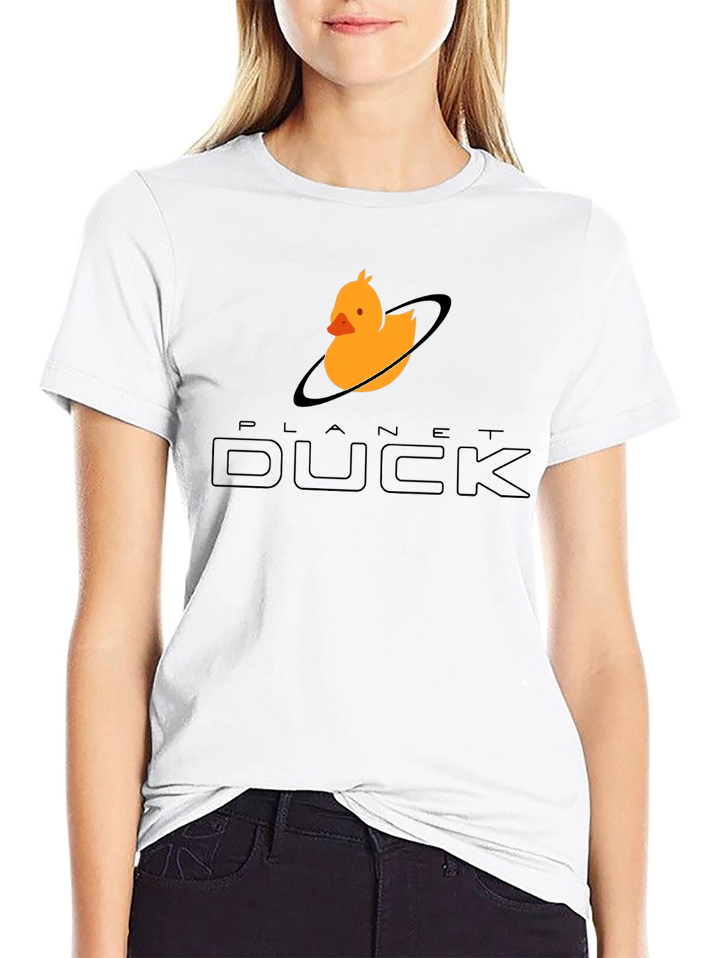 Planet Duck Black Graphic Tee