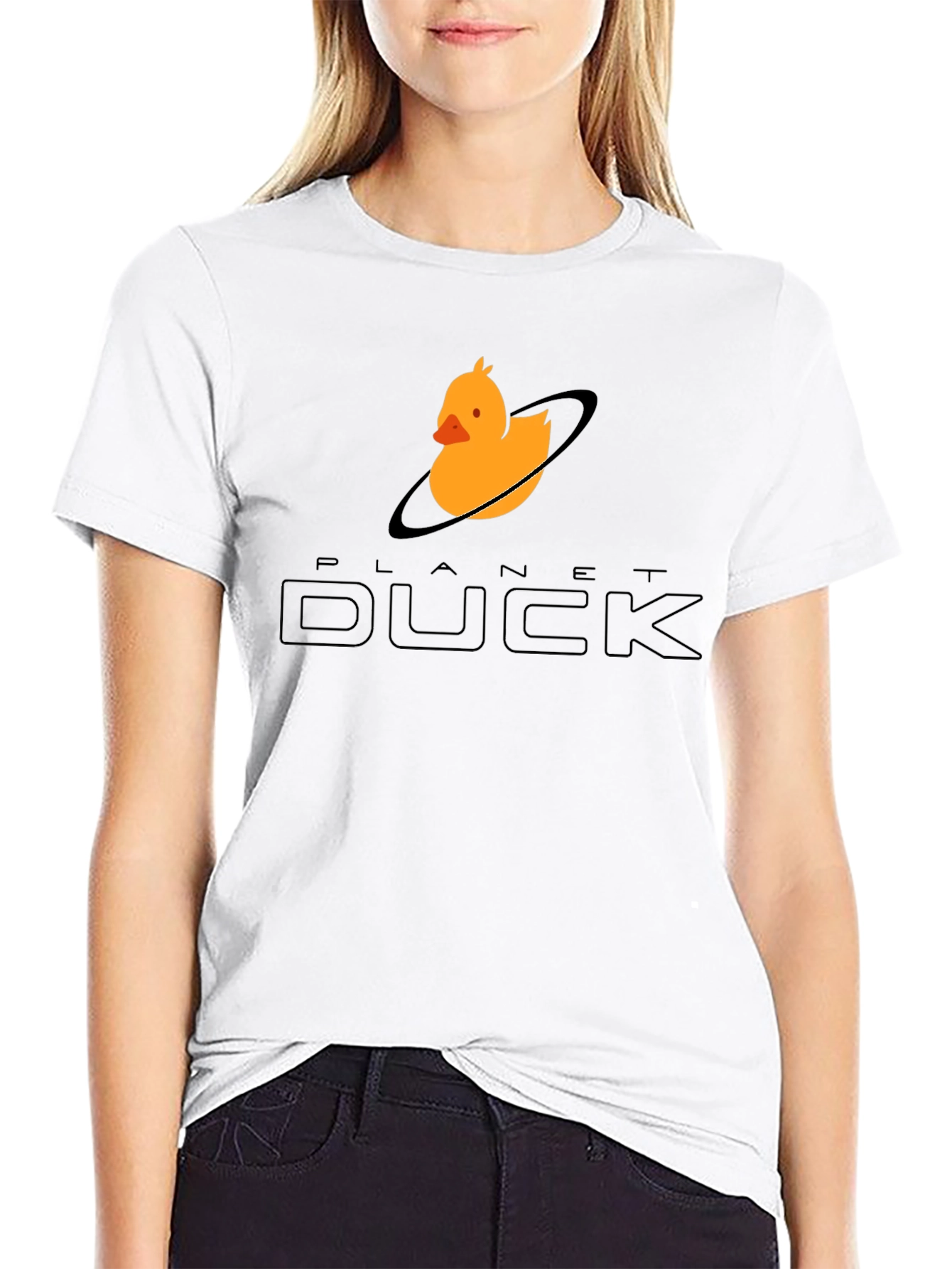 Planet Duck Black Graphic Tee
