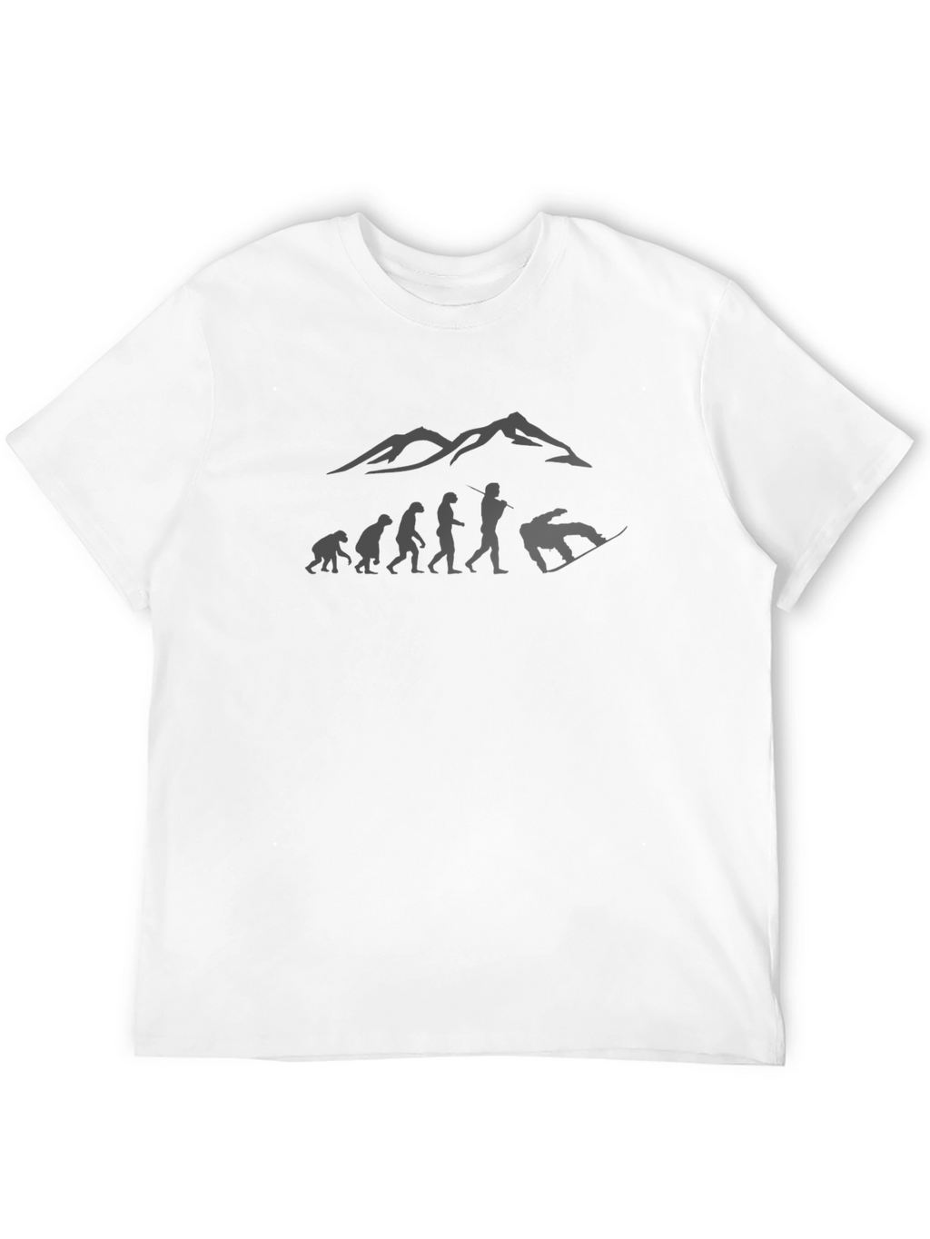 Snowboard Evolution Graphic Tee - Mountain Design