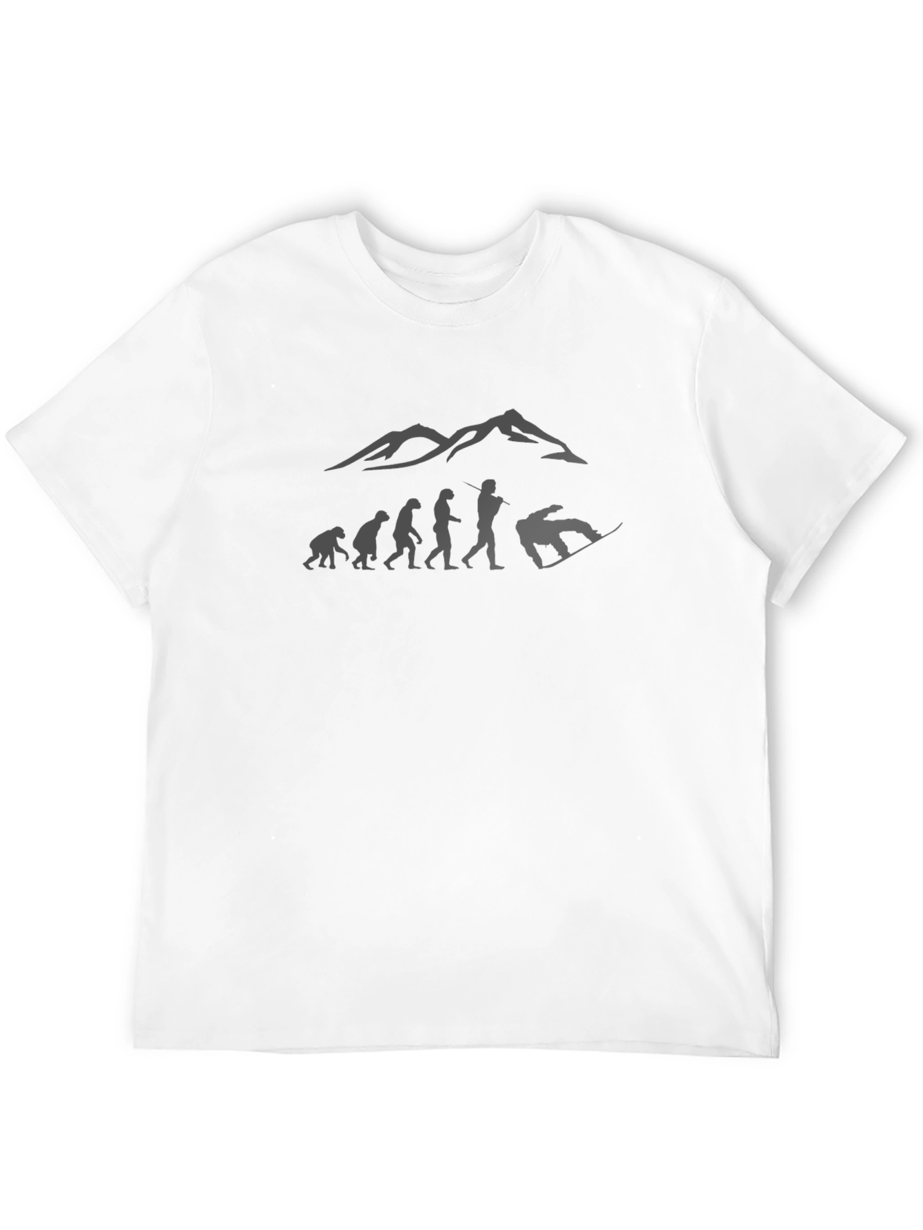Snowboard Evolution Graphic Tee - Mountain Design