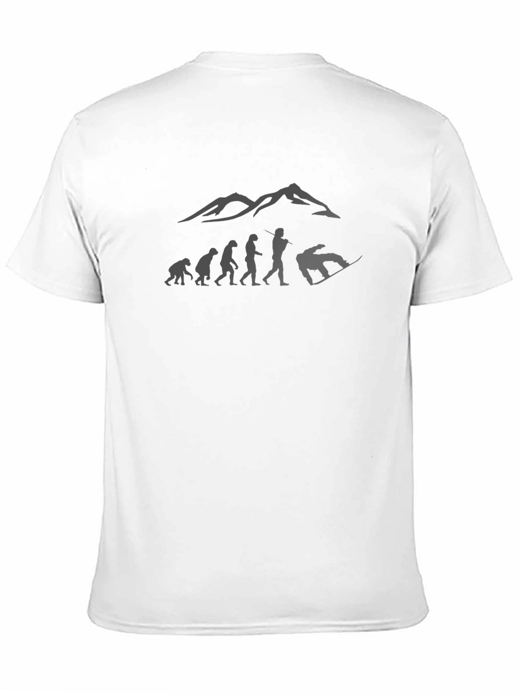 Snowboard Evolution Graphic Tee - Mountain Design