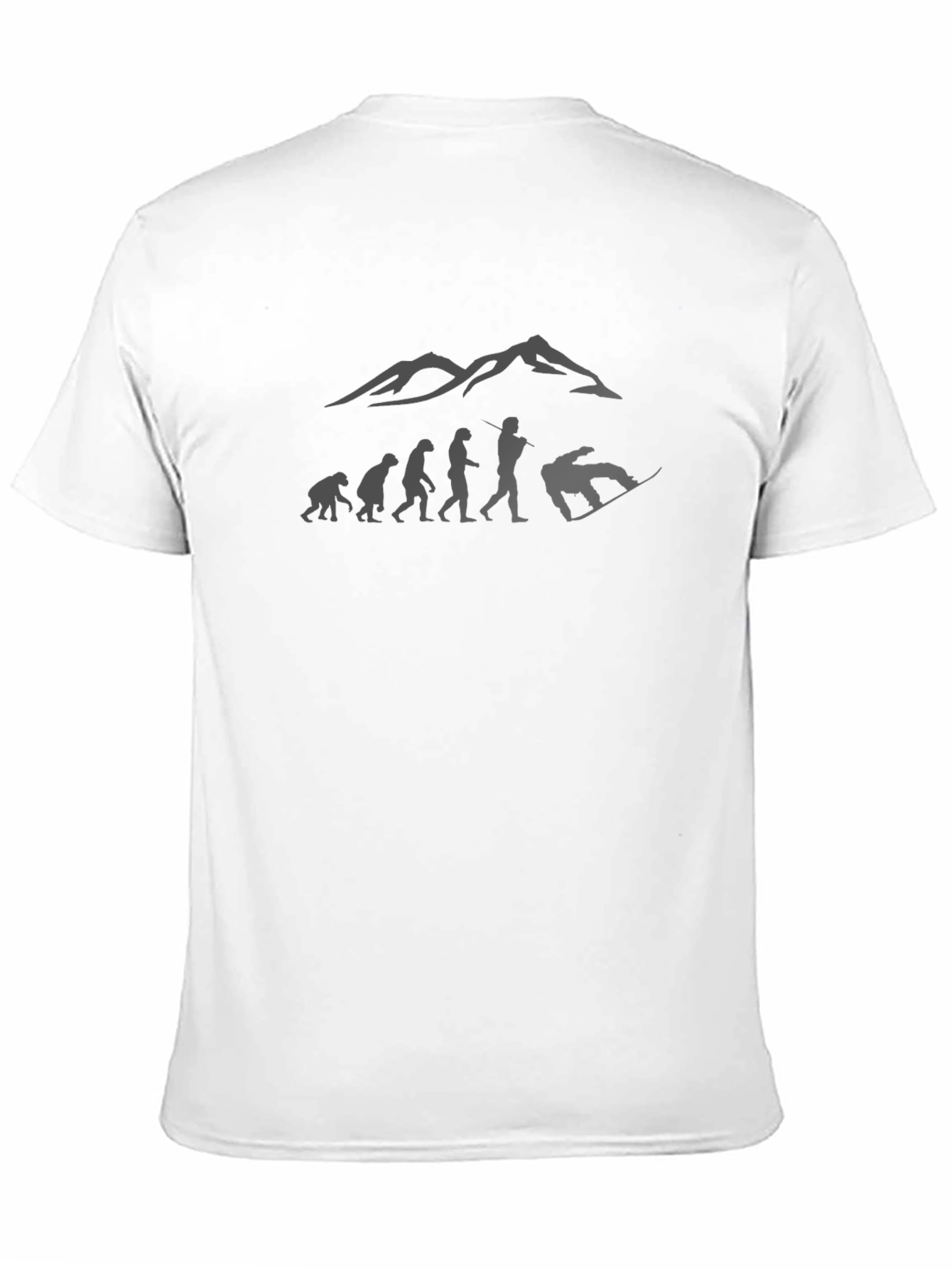 Snowboard Evolution Graphic Tee - Mountain Design