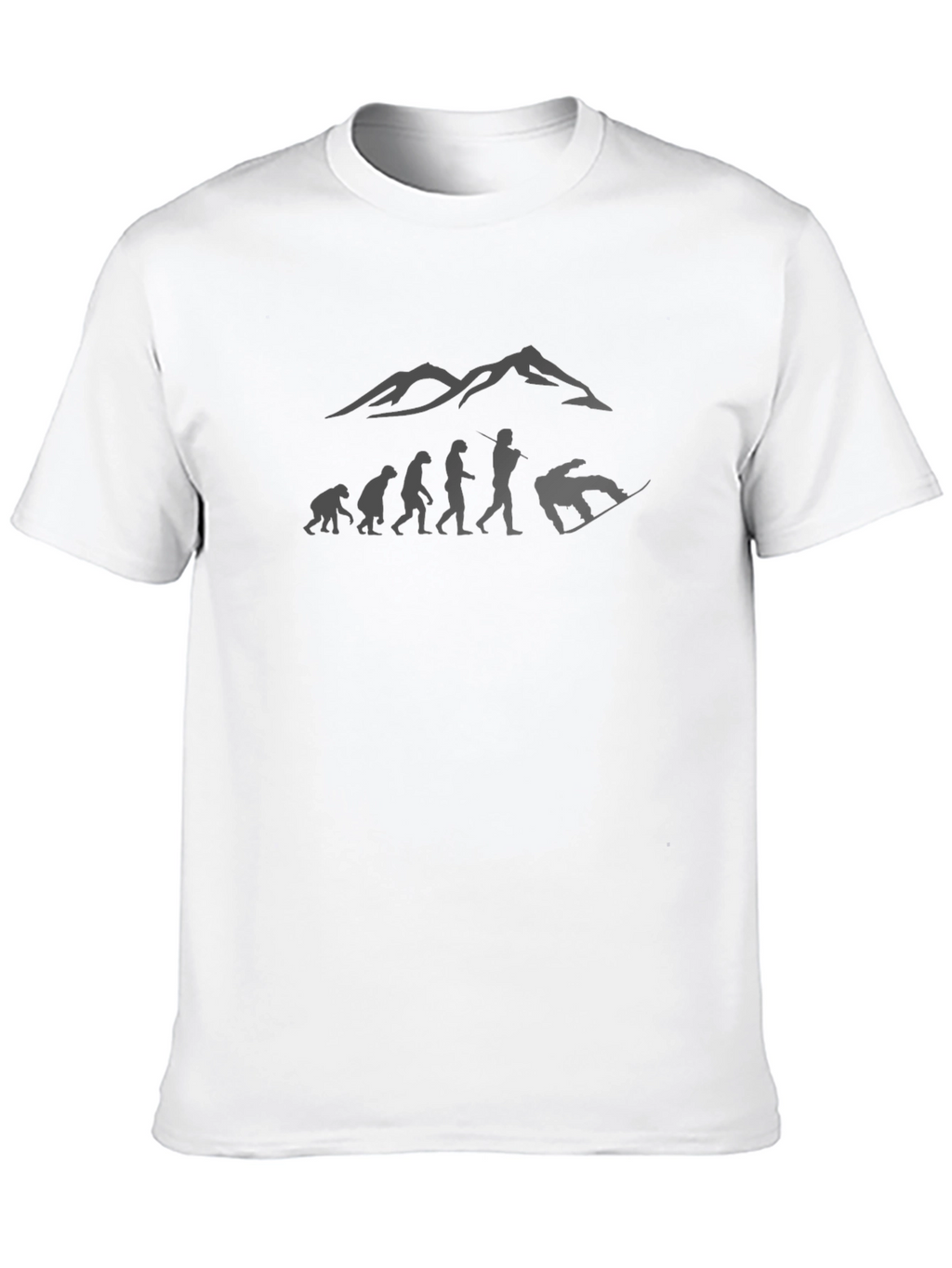 Snowboard Evolution Graphic Tee - Mountain Design