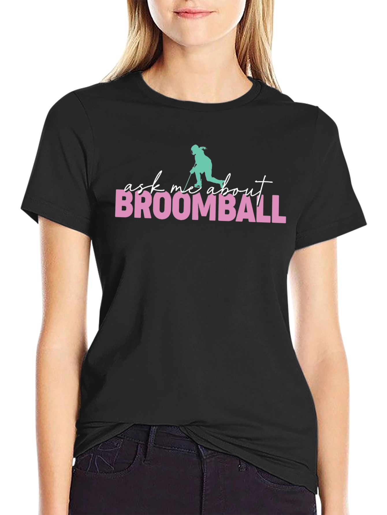 Broomball T-Shirt - Ask Me About Broomball Tee