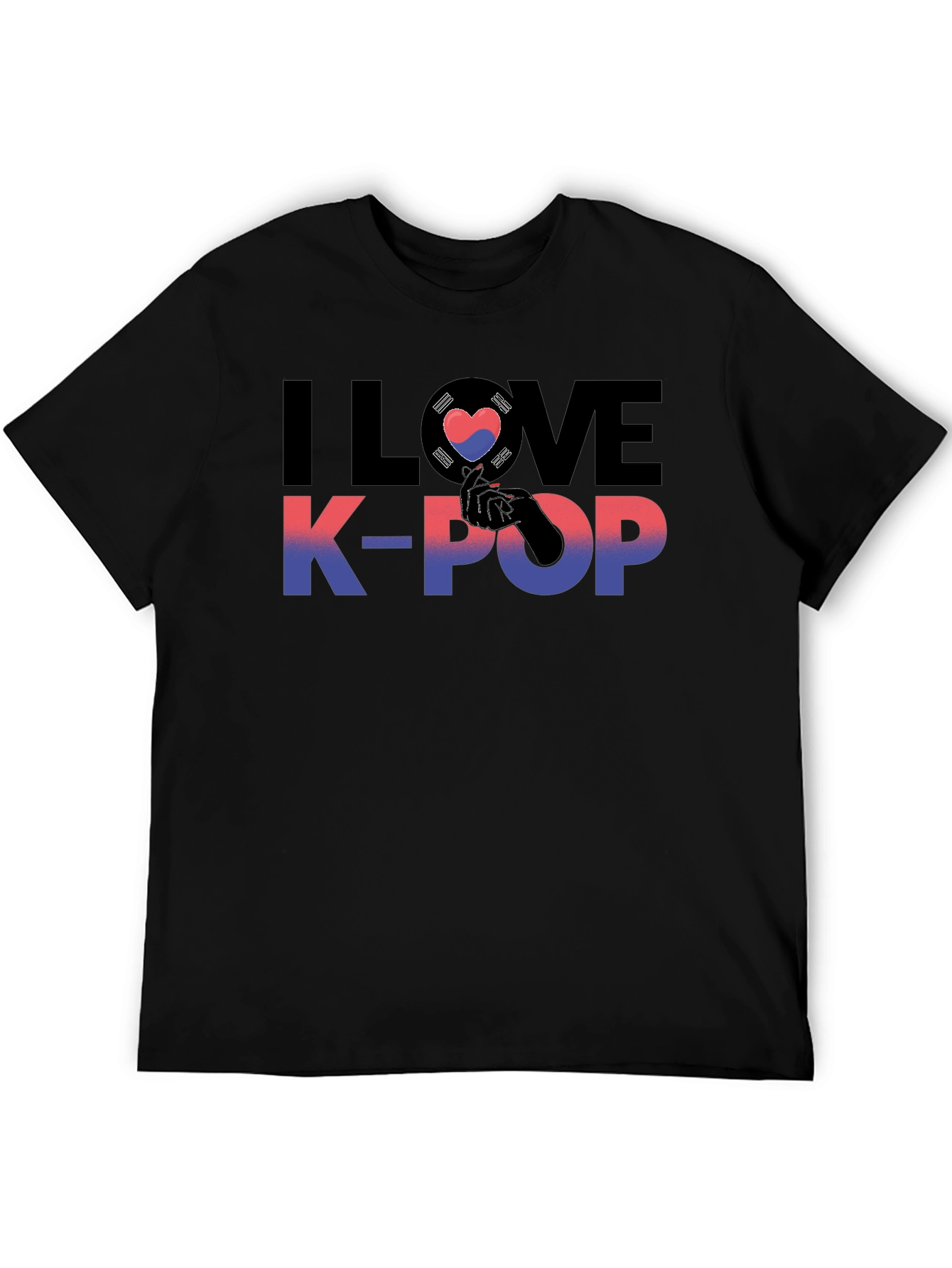 I Love K-Pop Graphic Tee - Korean Pop Music Shirt