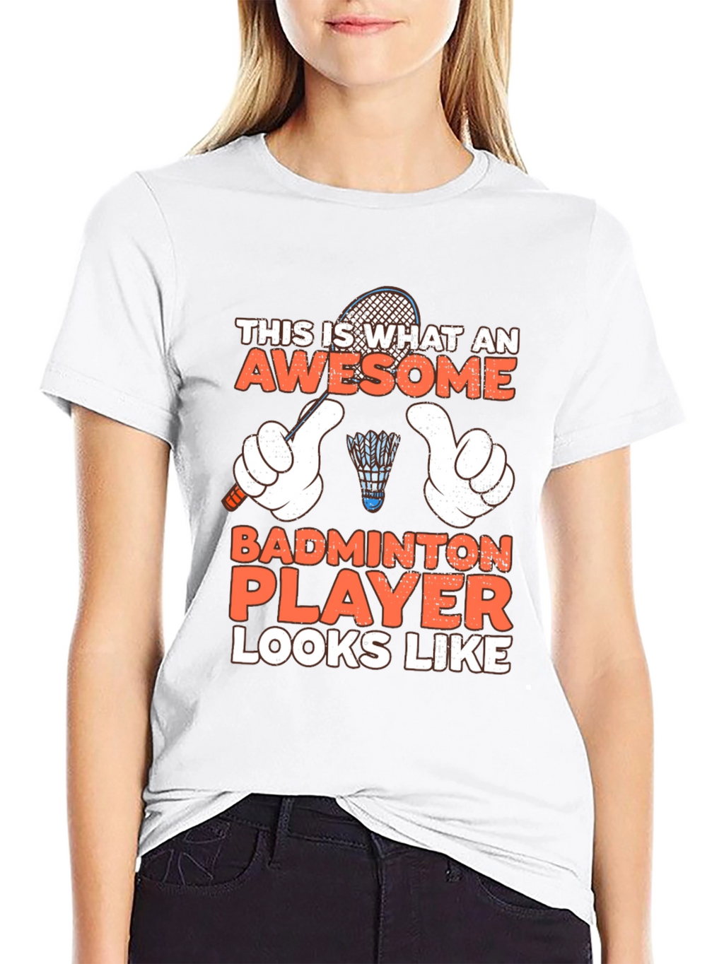 Awesome Badminton Player T-Shirt