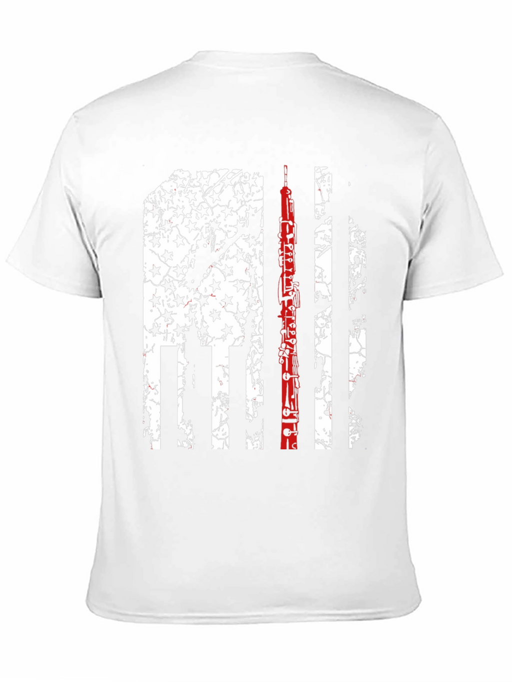 Oboe Flag Graphic Tee - Patriotic Musician T-Shirt