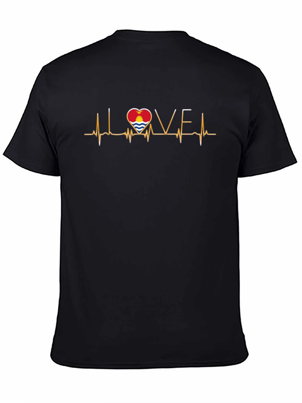 Kiribati Flag Heartbeat T-Shirt - I Love Kiribati