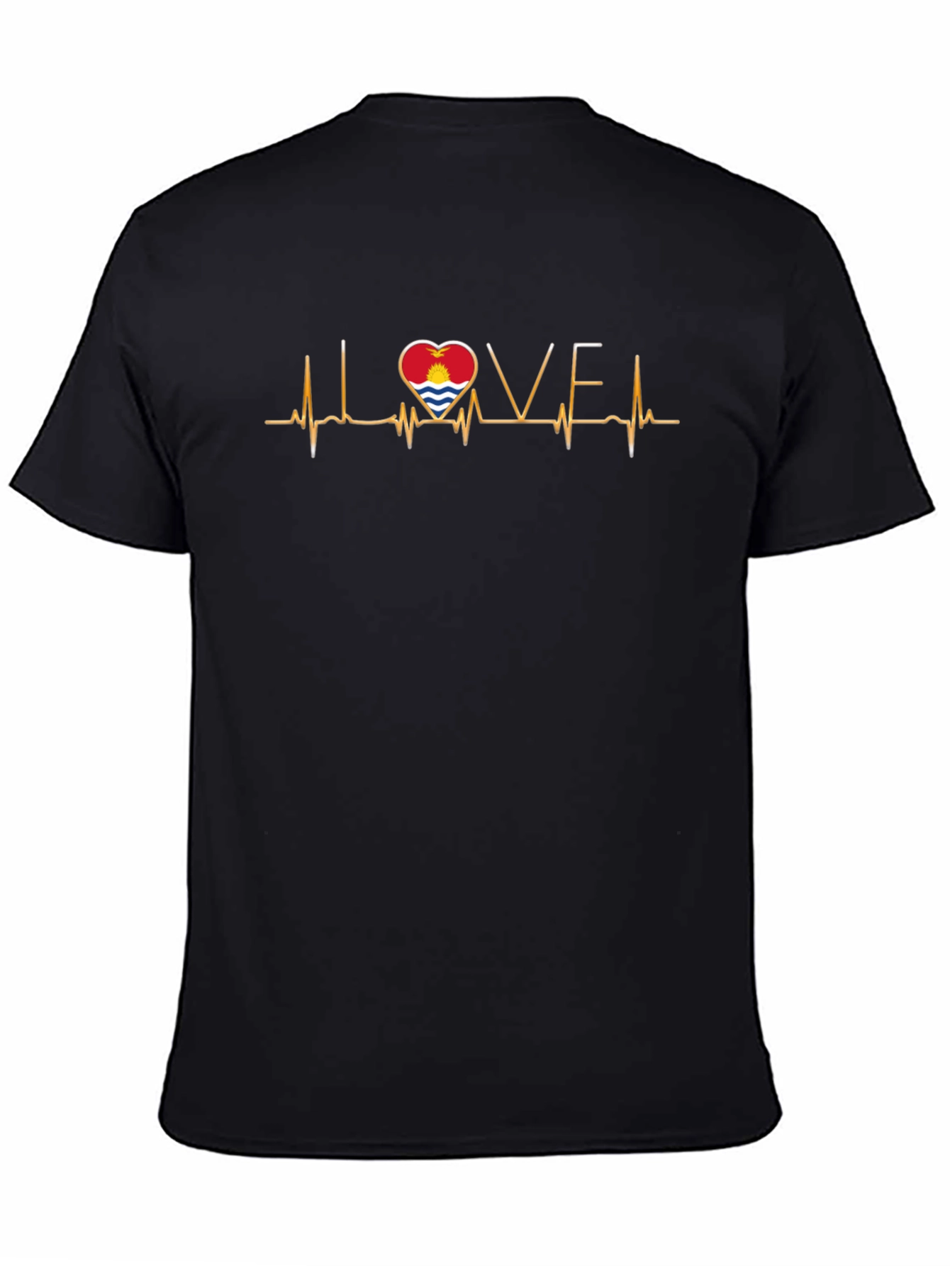 Kiribati Flag Heartbeat T-Shirt - I Love Kiribati