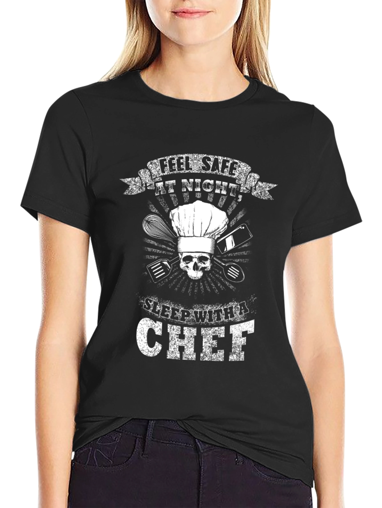 Feel Safe At Night Chef T-Shirt