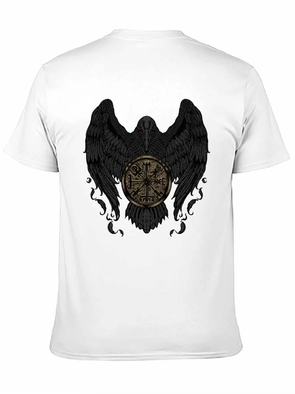 Raven & Viking Compass Black T-Shirt