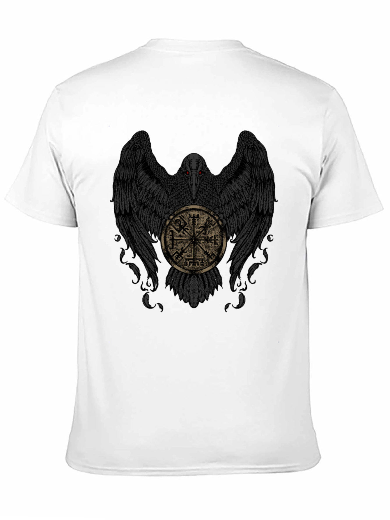 Raven & Viking Compass Black T-Shirt