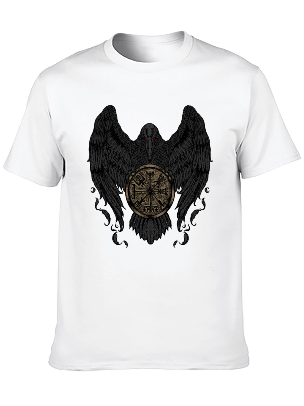 Raven & Viking Compass Black T-Shirt