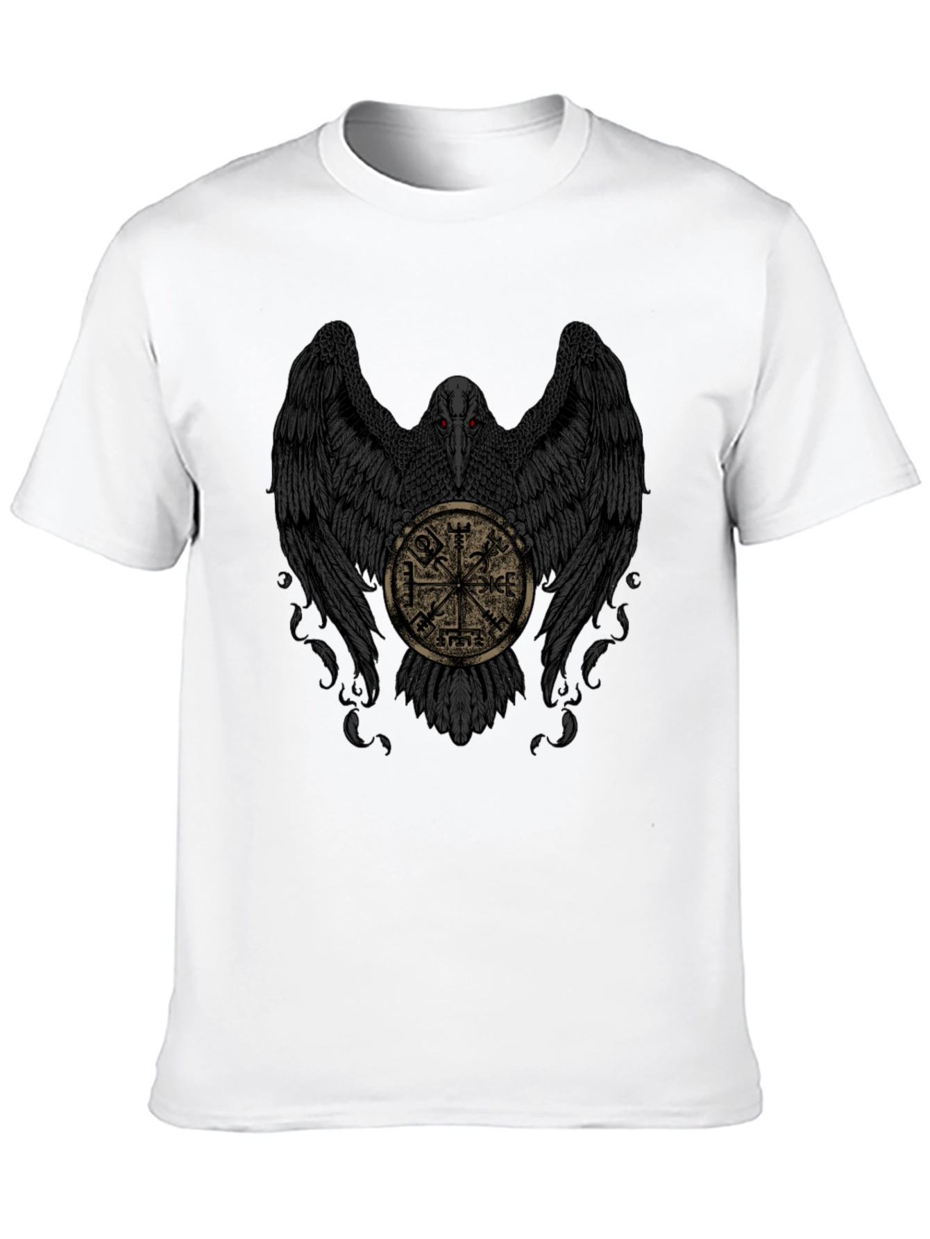 Raven & Viking Compass Black T-Shirt