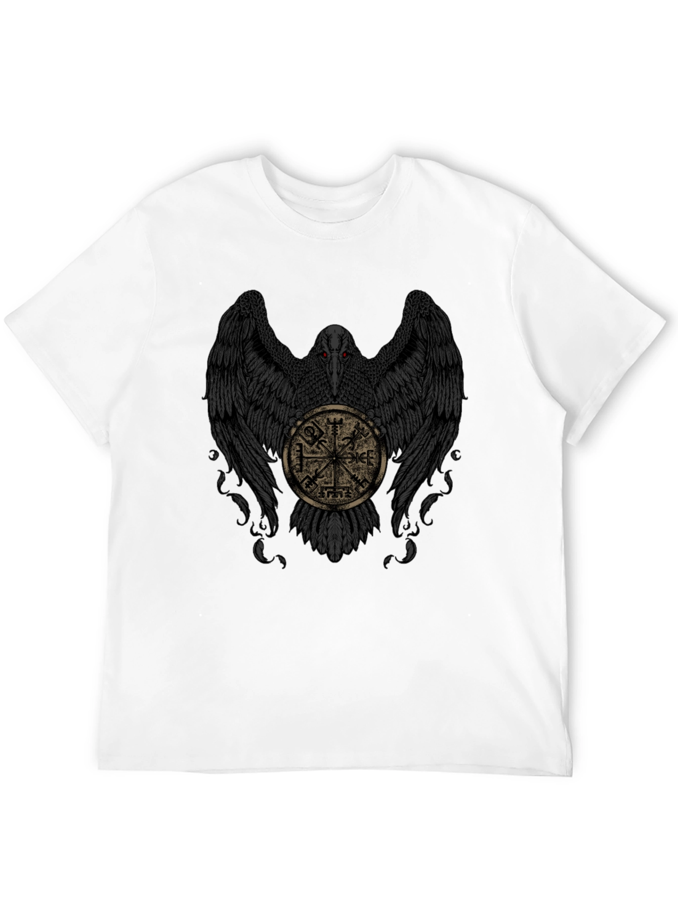 Raven & Viking Compass Black T-Shirt