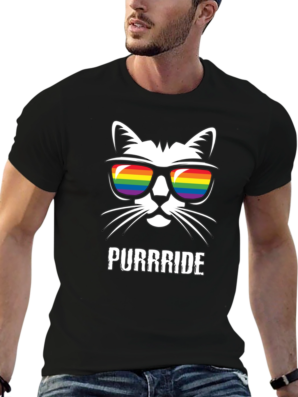 Purrride Cat LGBTQ Pride T-Shirt