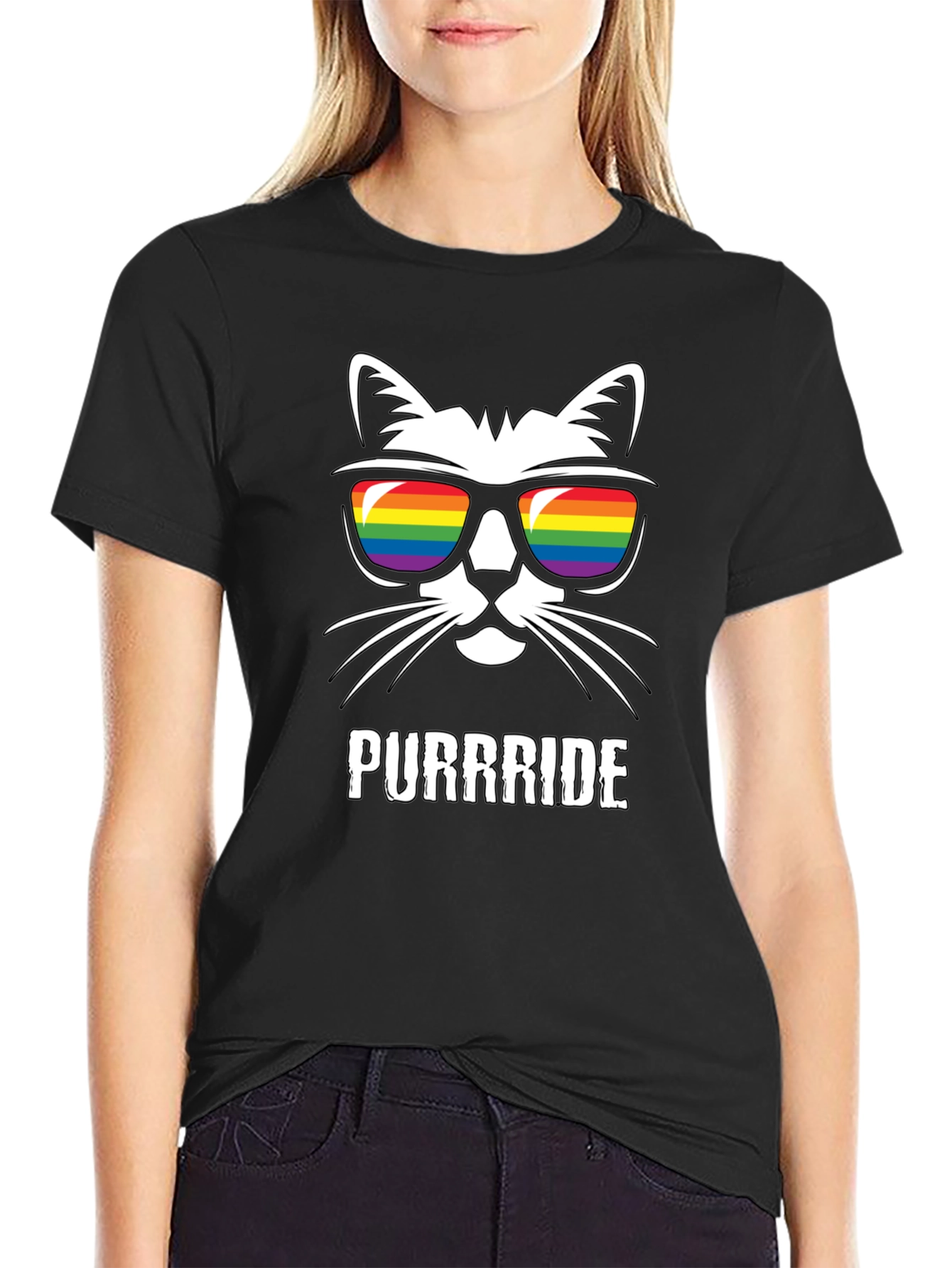 Purrride Cat LGBTQ Pride T-Shirt