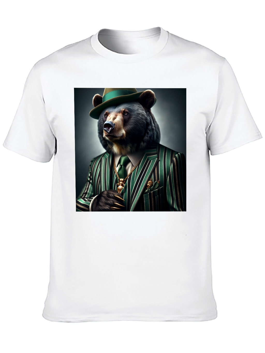 Gangster Bear T-Shirt: Sharp Dressed Animal Tee