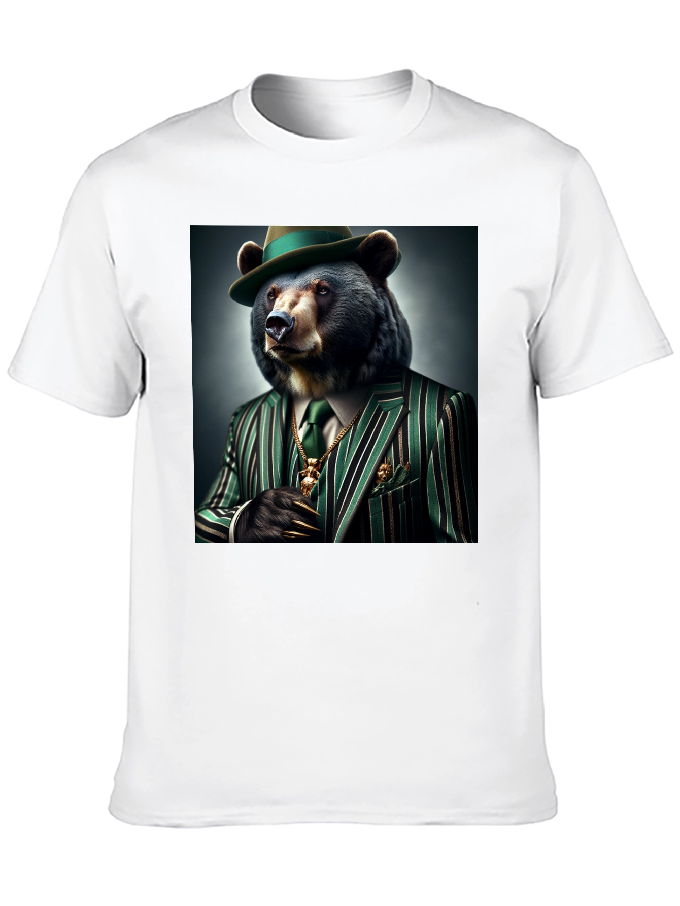 Gangster Bear T-Shirt: Sharp Dressed Animal Tee