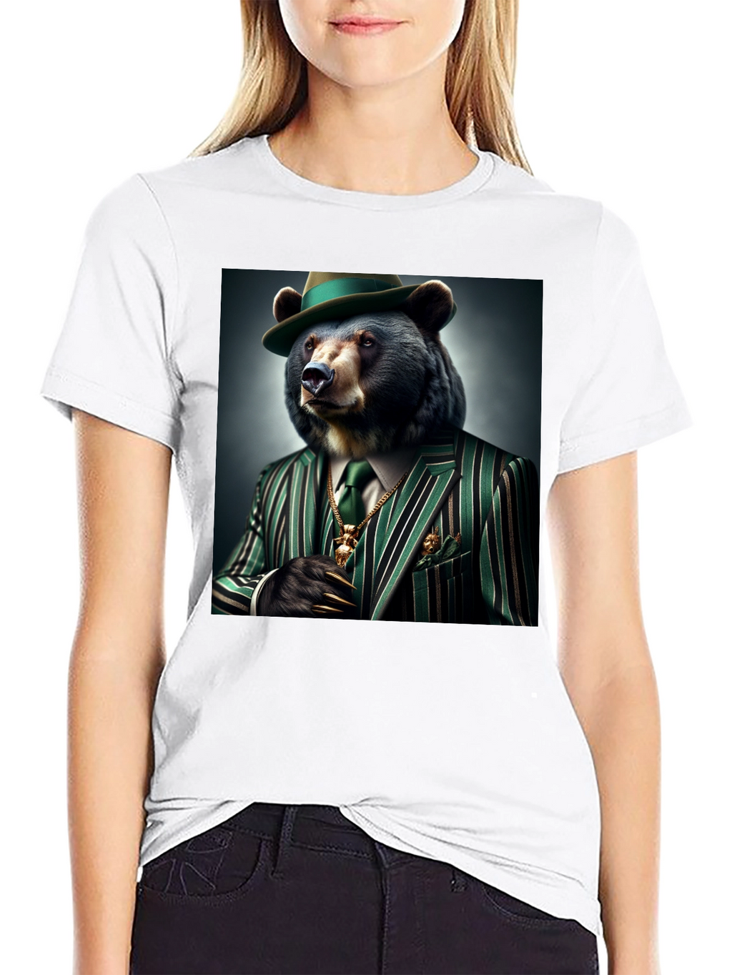 Gangster Bear T-Shirt: Sharp Dressed Animal Tee