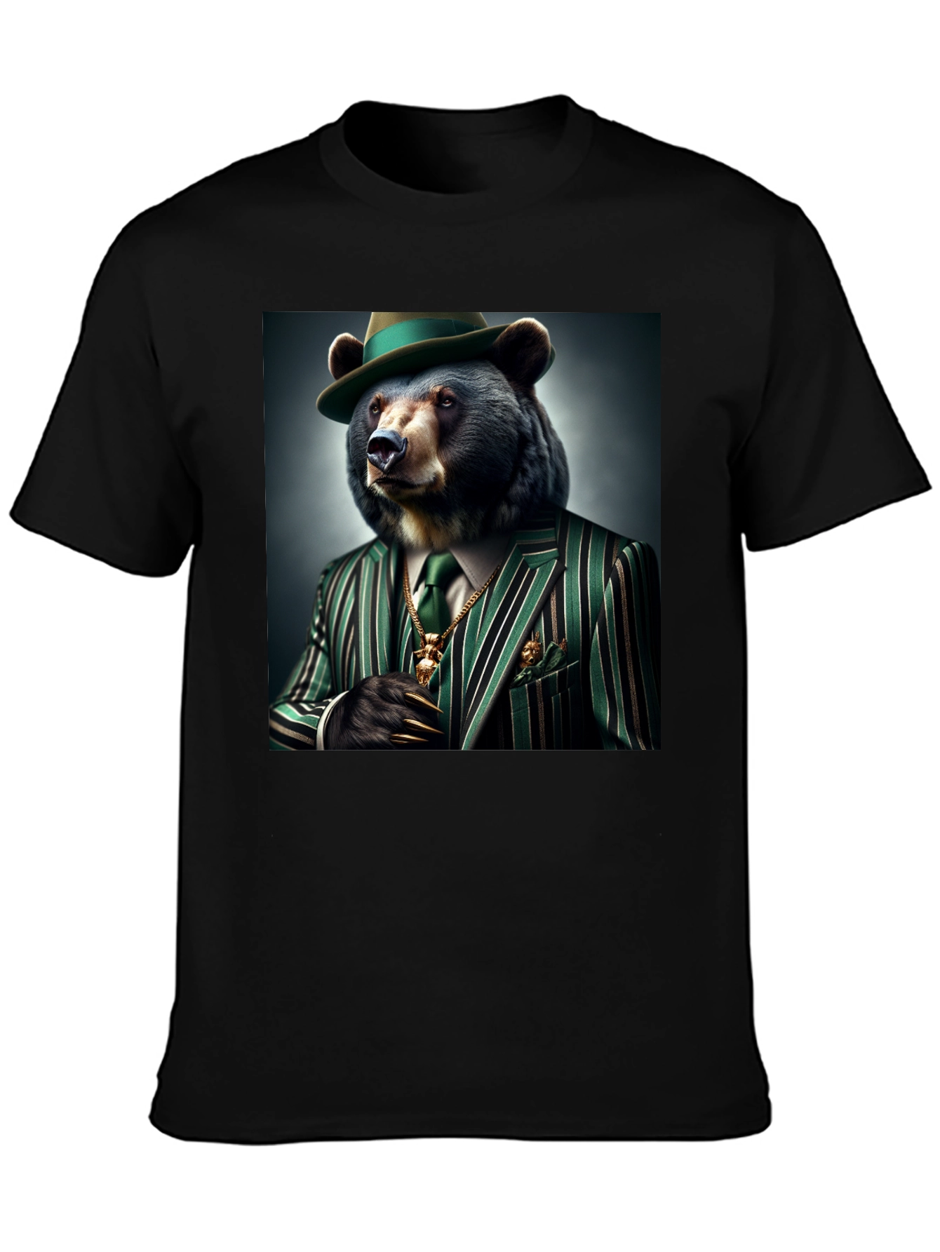 Gangster Bear T-Shirt: Sharp Dressed Animal Tee