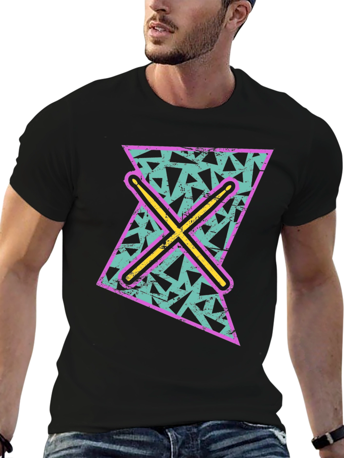 Retro Drummer T-Shirt