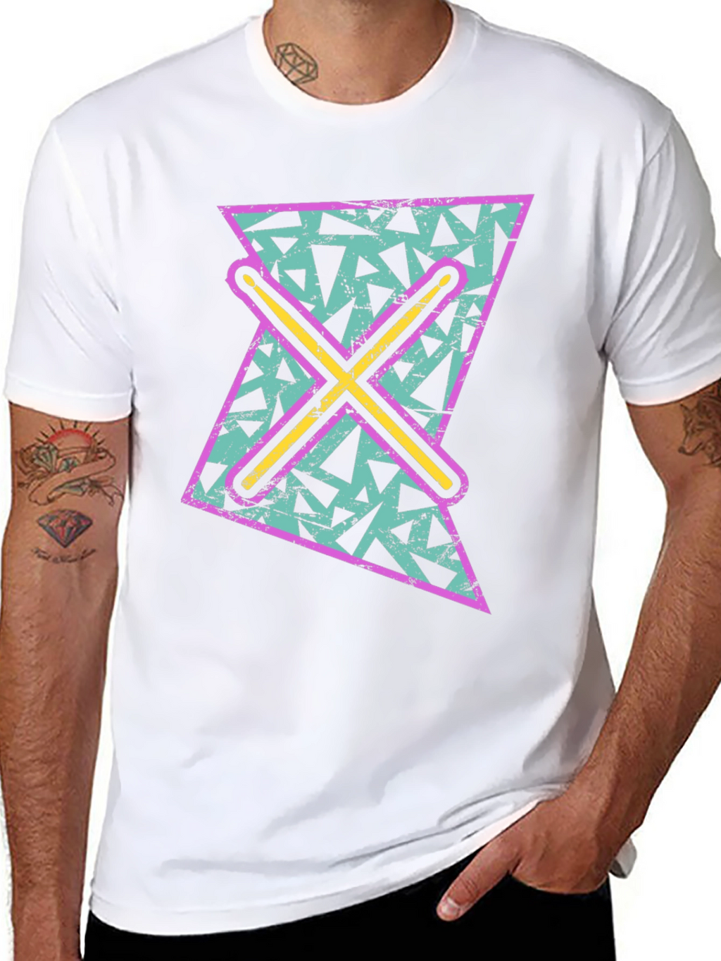 Retro Drummer T-Shirt