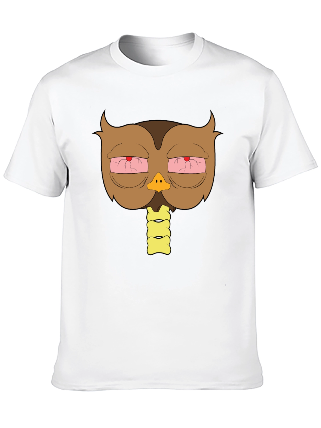 Stoned Owl Graphic T-Shirt - Casual Black Tee