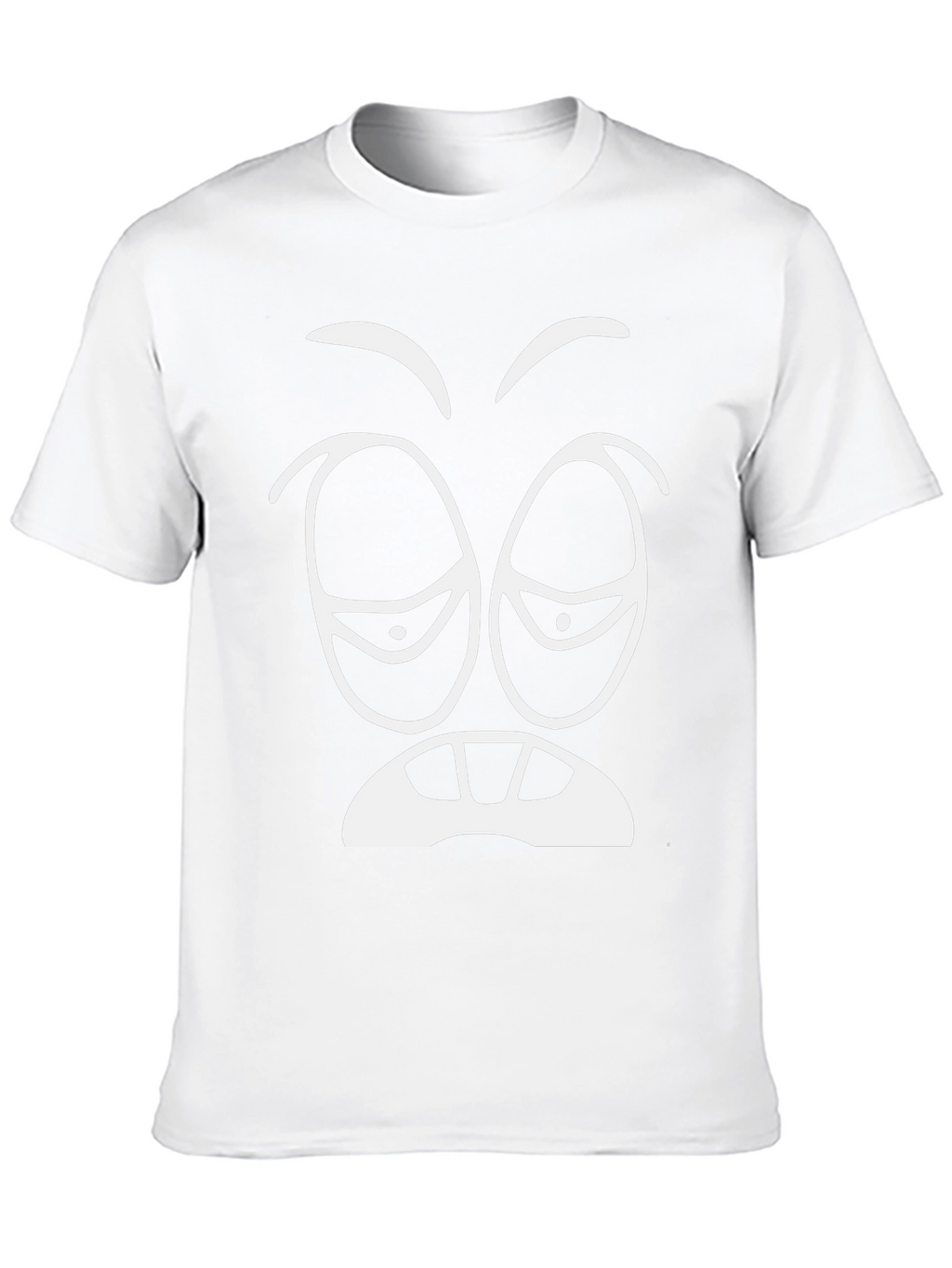 Funny Sleepy Face Graphic Tee - Black T-Shirt