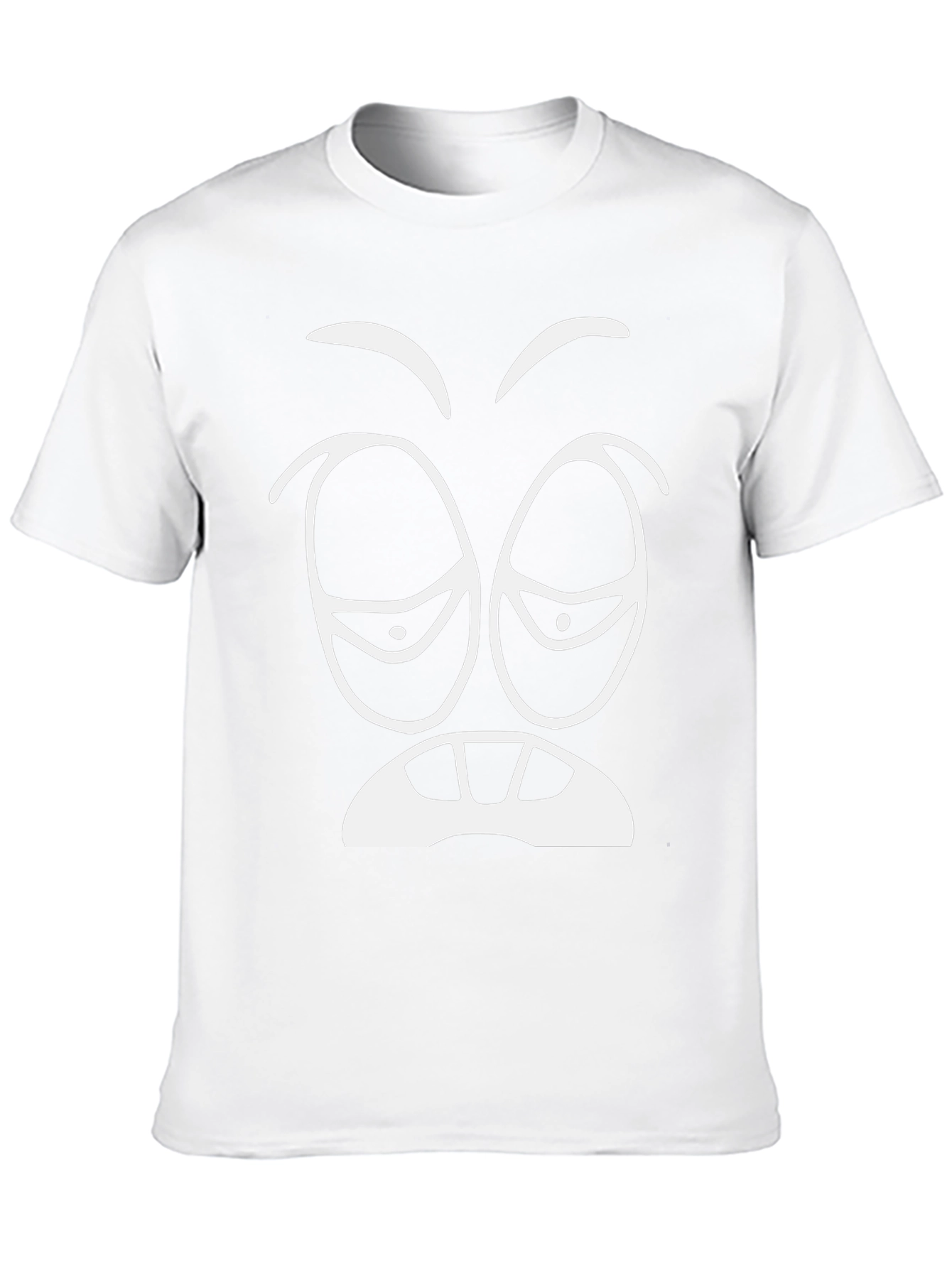 Funny Sleepy Face Graphic Tee - Black T-Shirt
