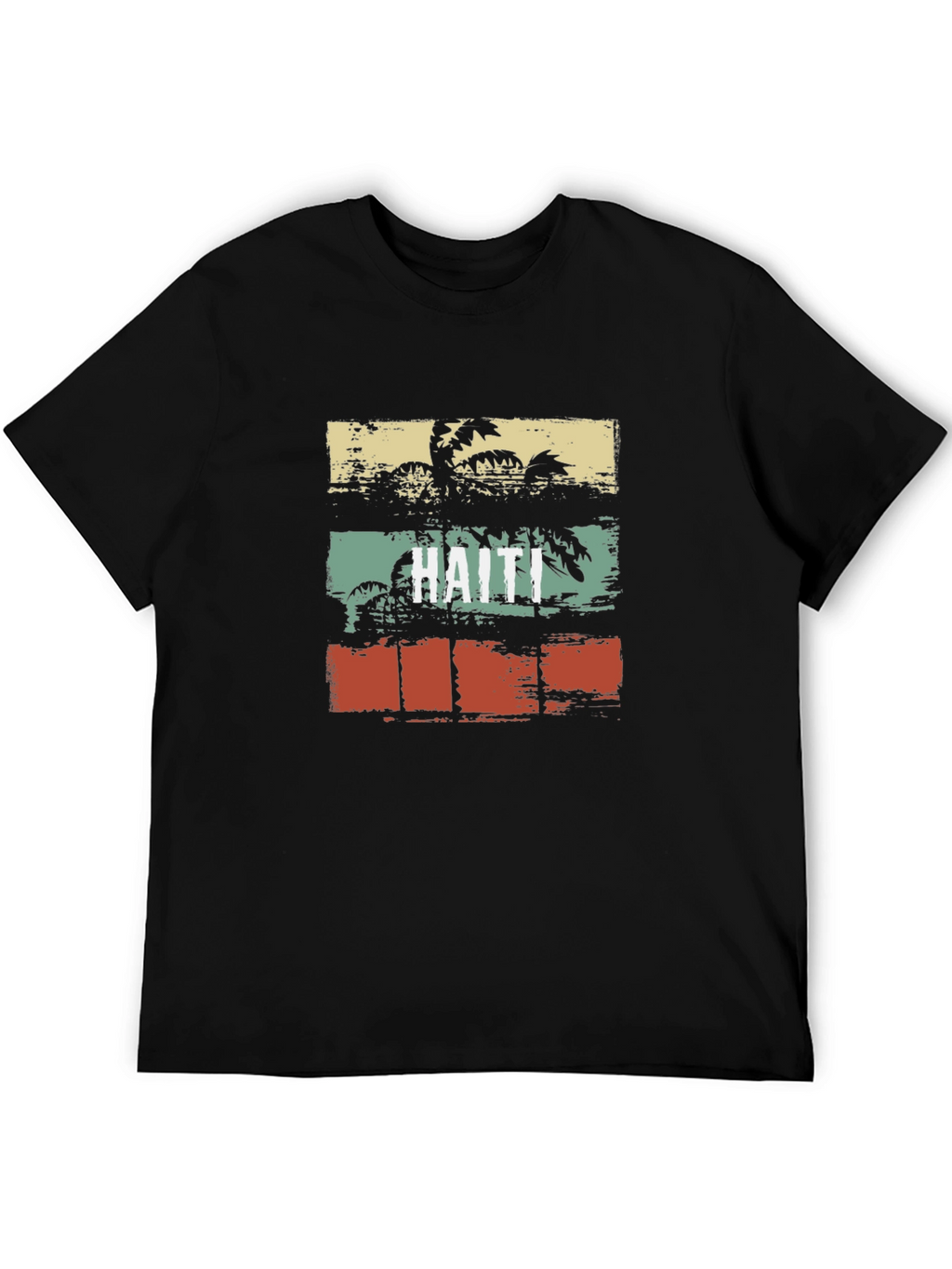 Haiti Retro Palm Tree T-Shirt