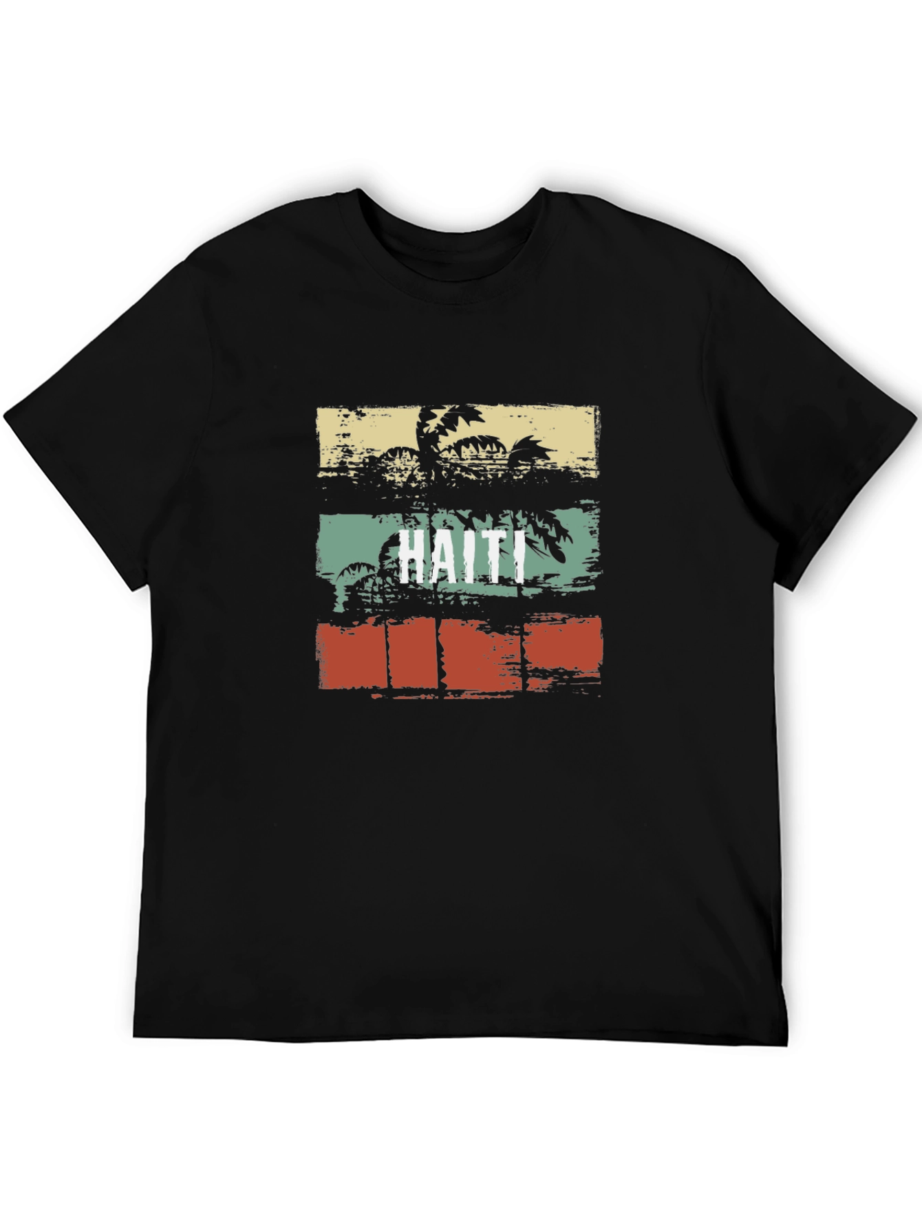 Haiti Retro Palm Tree T-Shirt