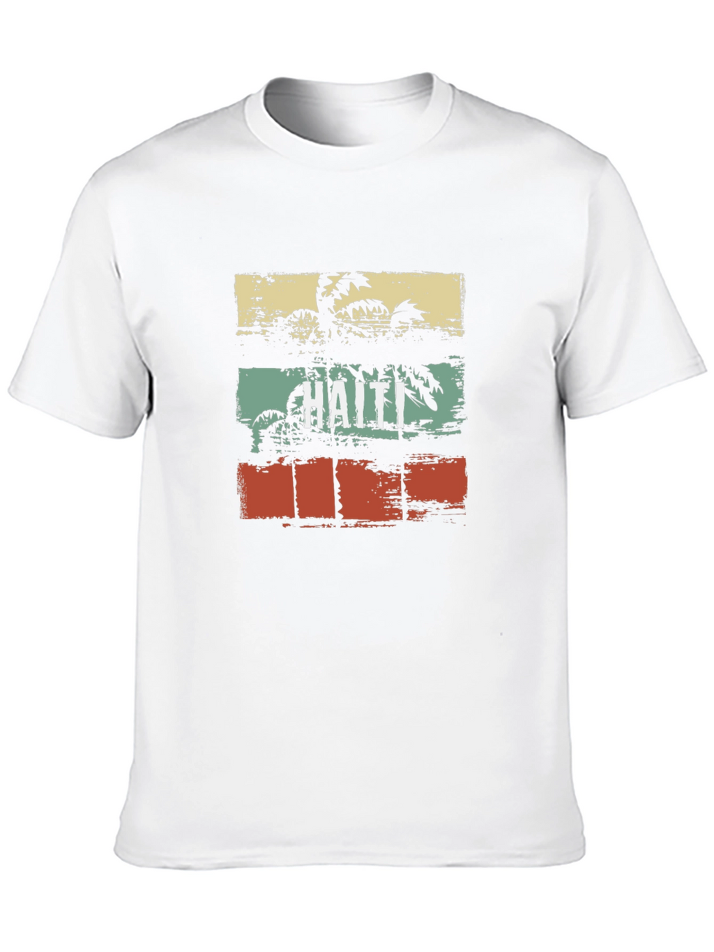 Haiti Retro Palm Tree T-Shirt