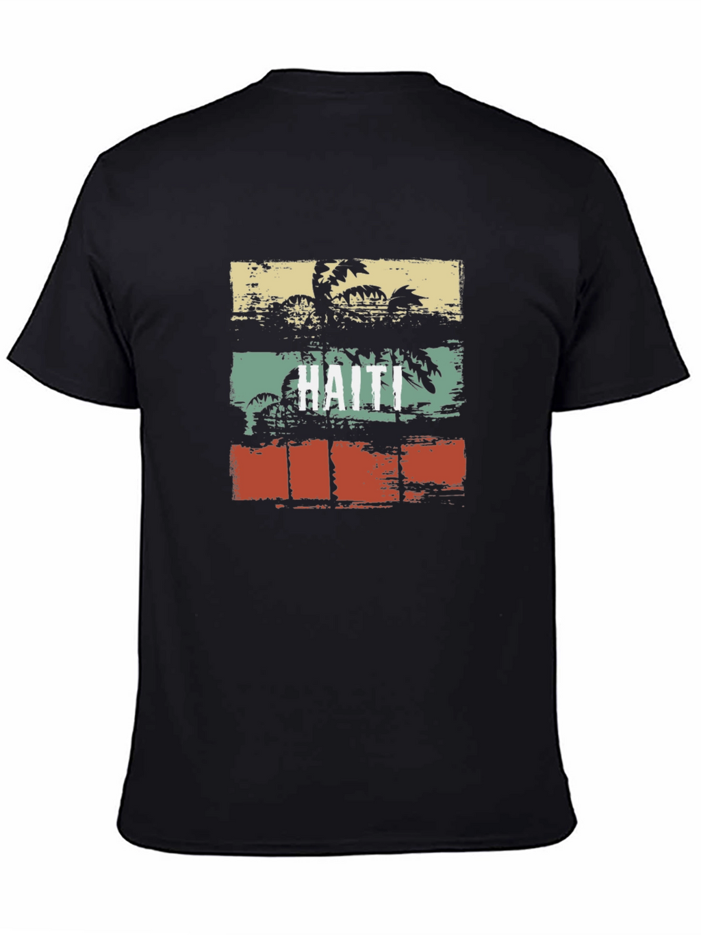 Haiti Retro Palm Tree T-Shirt
