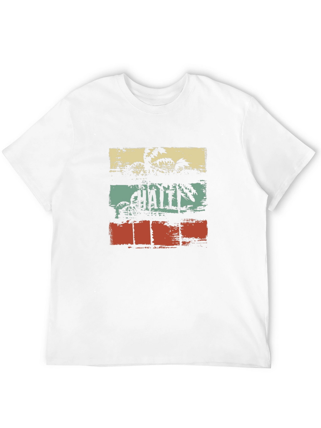 Haiti Retro Palm Tree T-Shirt