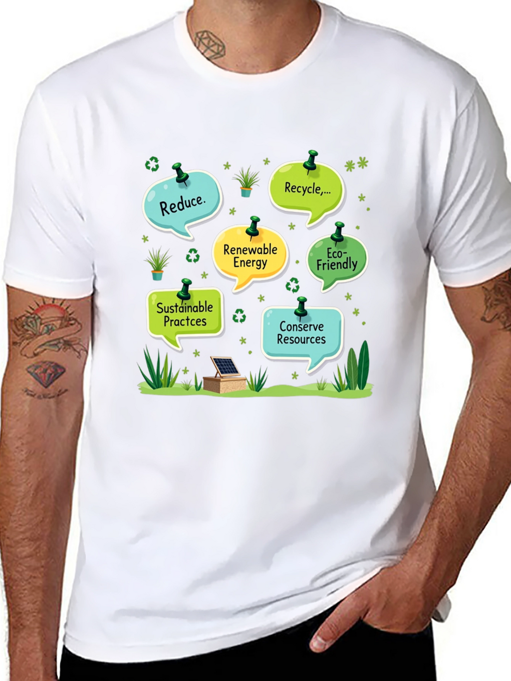 Eco-Friendly T-Shirt: Reduce Recycle Conserve