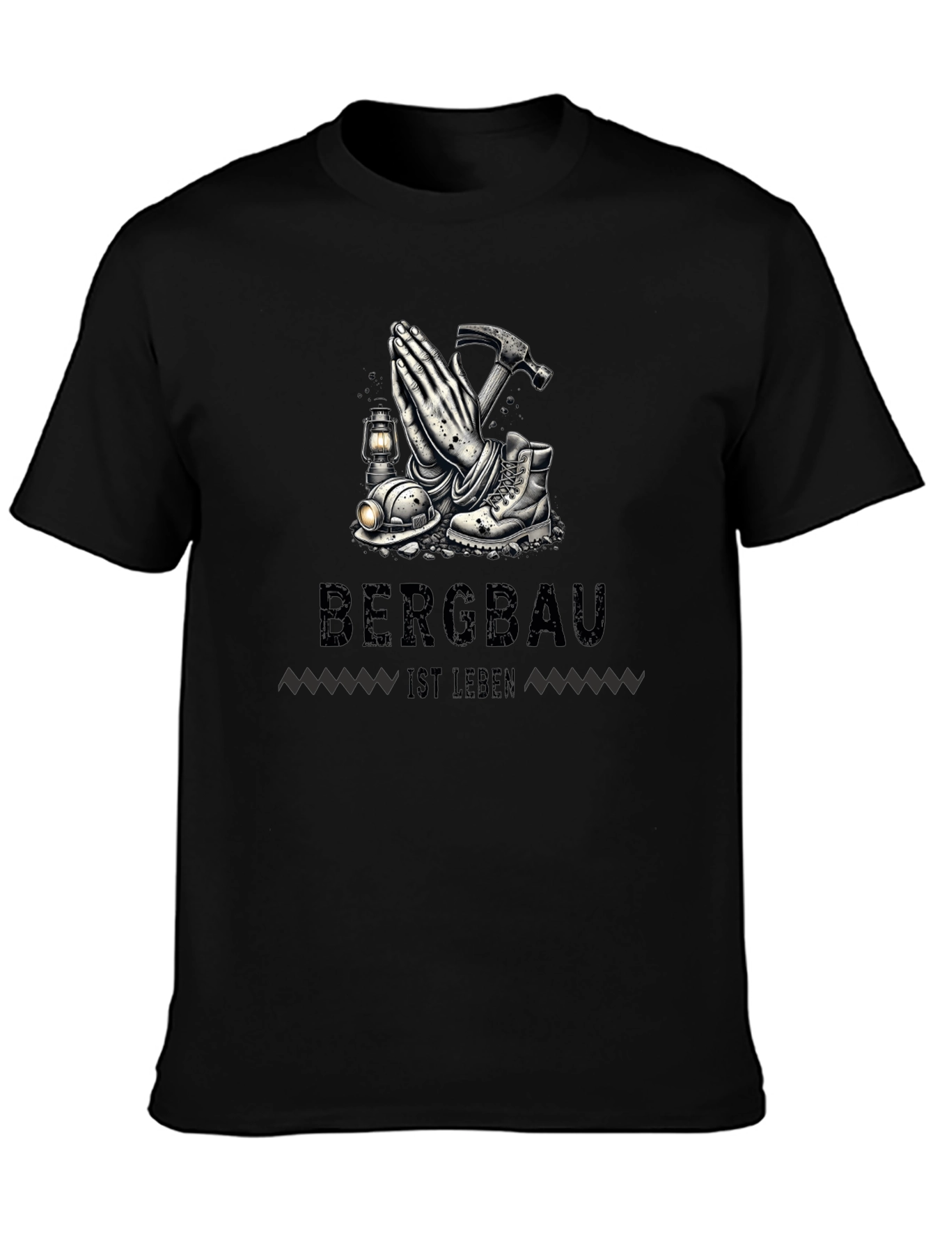 Bergabu Ist Leben Miners Prayer T-Shirt