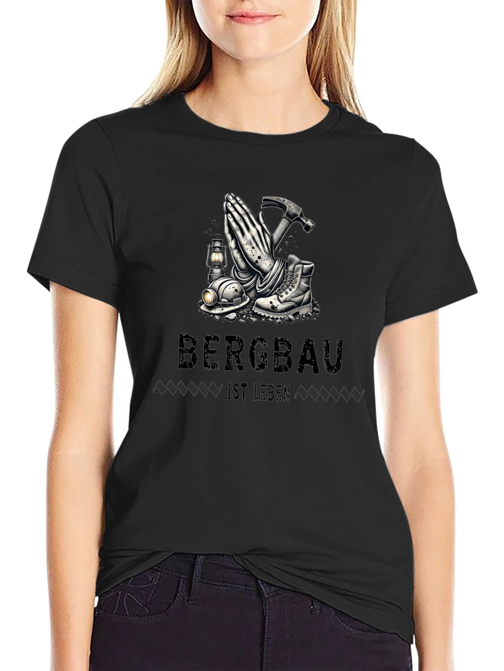 Bergabu Ist Leben Miners Prayer T-Shirt