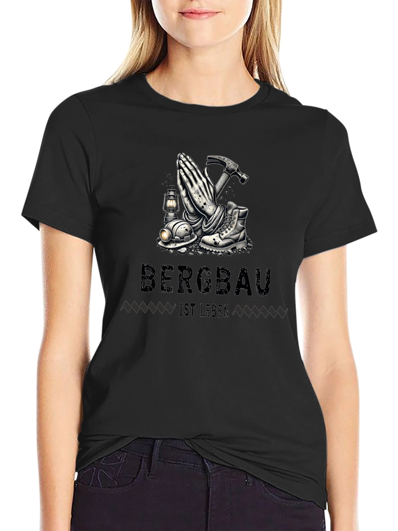 Bergabu Ist Leben Miners Prayer T-Shirt