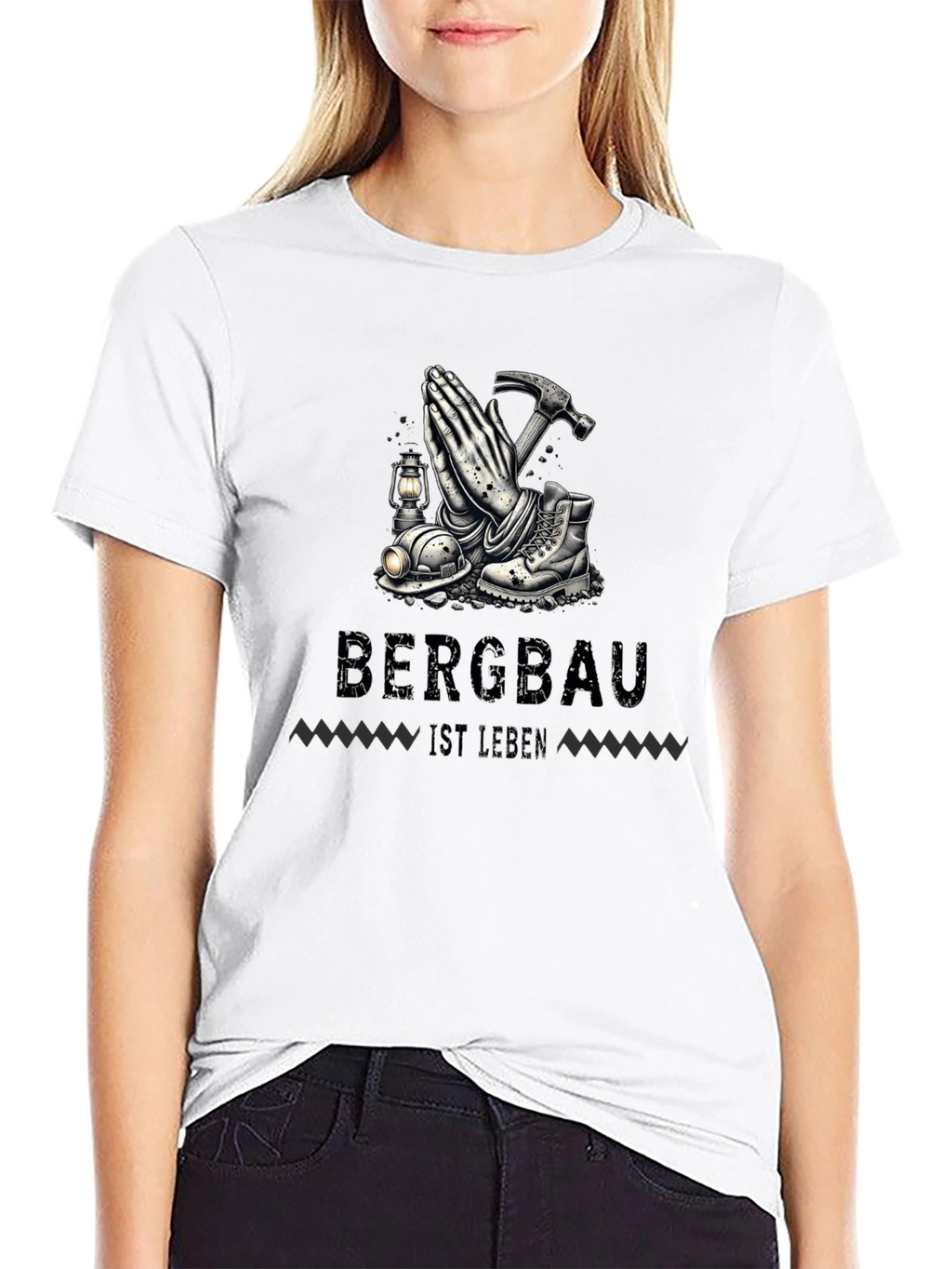 Bergabu Ist Leben Miners Prayer T-Shirt