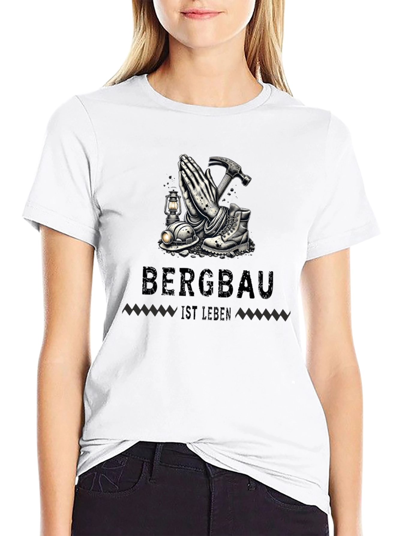 Bergabu Ist Leben Miners Prayer T-Shirt