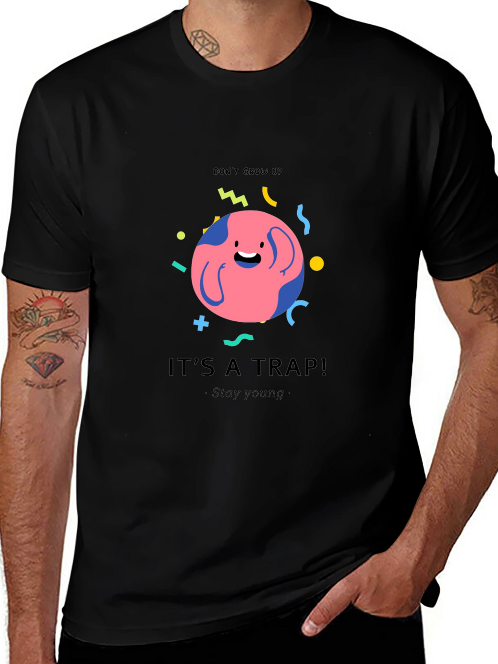 Dont Grow Up - Its A Trap Graphic T-Shirt
