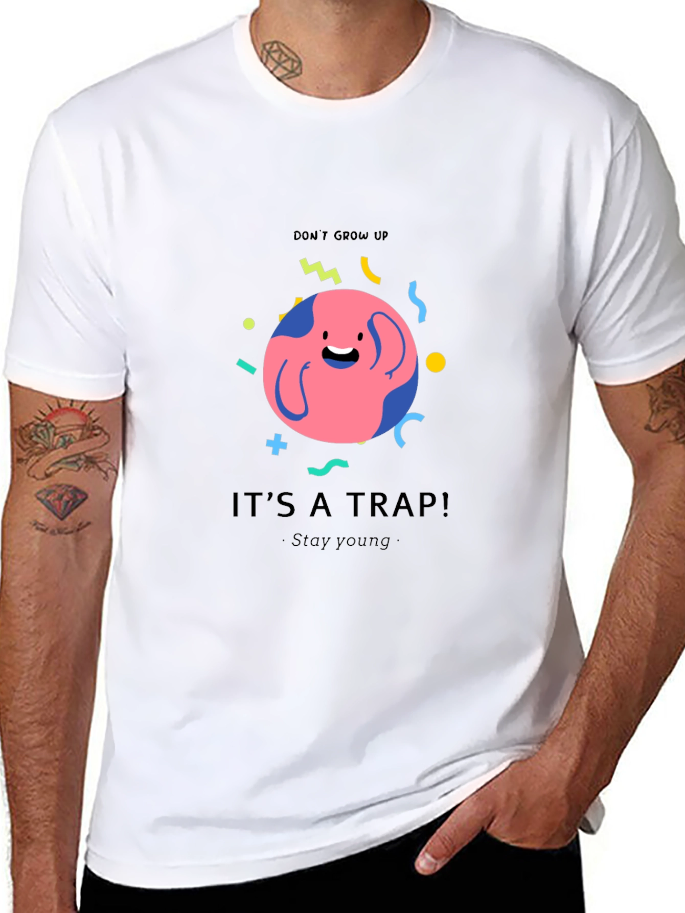 Dont Grow Up - Its A Trap Graphic T-Shirt
