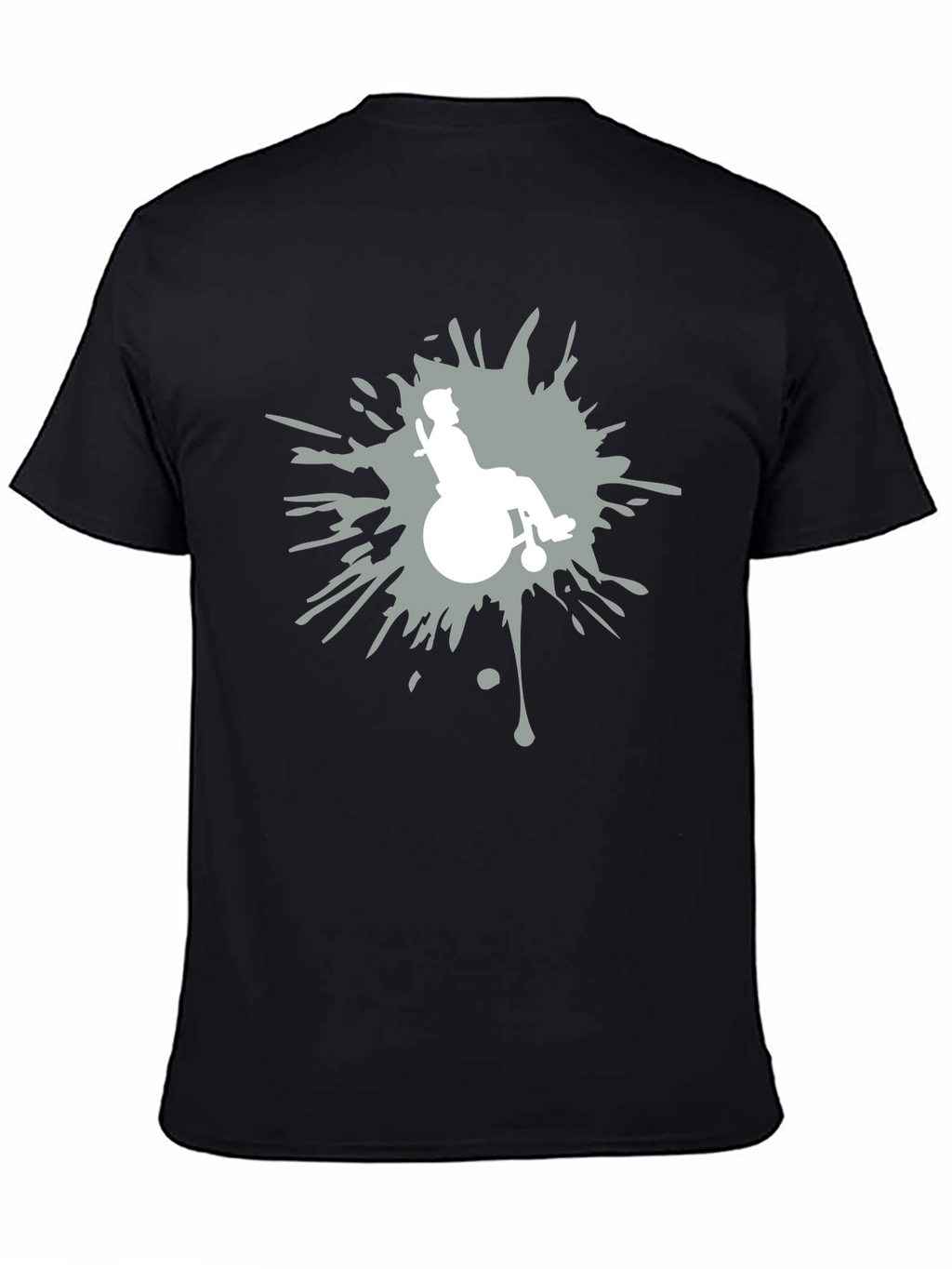 Wheelchair Silhouette Graphic T-Shirt